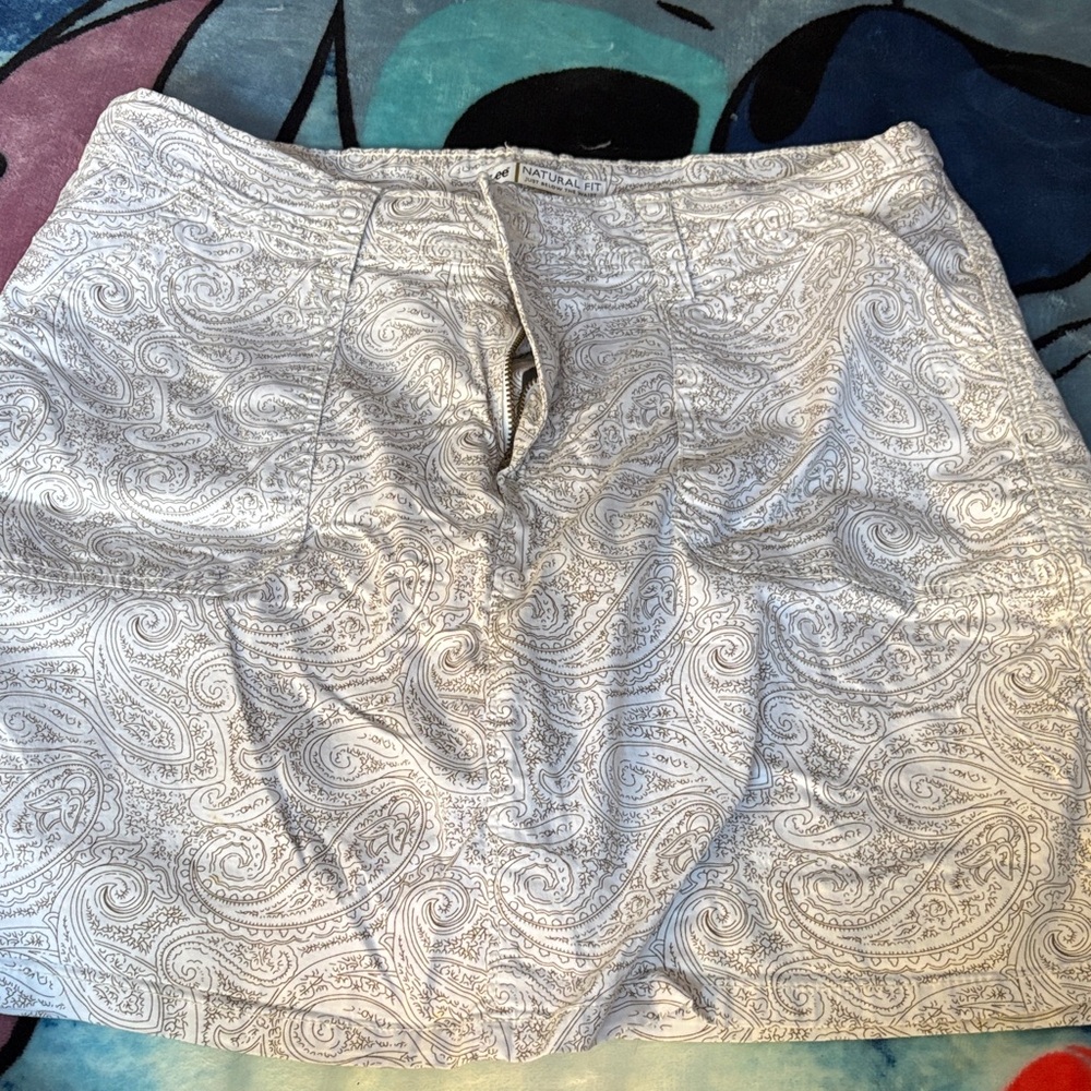 Lee White Paisley Skirt